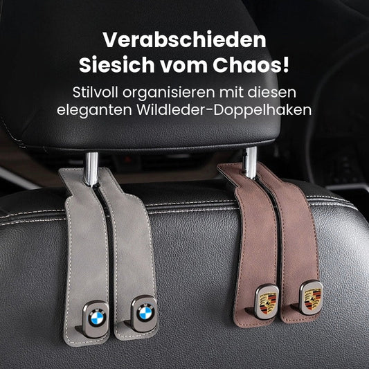 Premium Autositz-Haken aus Wildleder