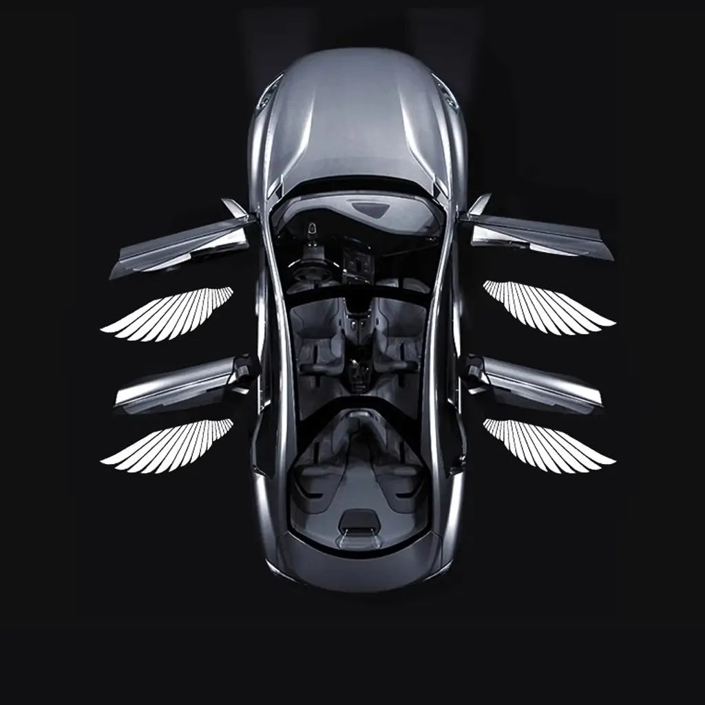 Autotürleuchten in Engelsflügelform (2 Stück)