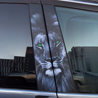 cool lion car sticker