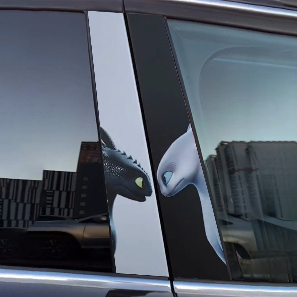 cool toothless car sticker