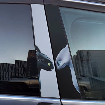 cool toothless car sticker