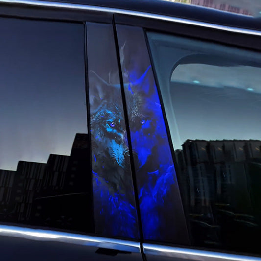 cool wolf car decals