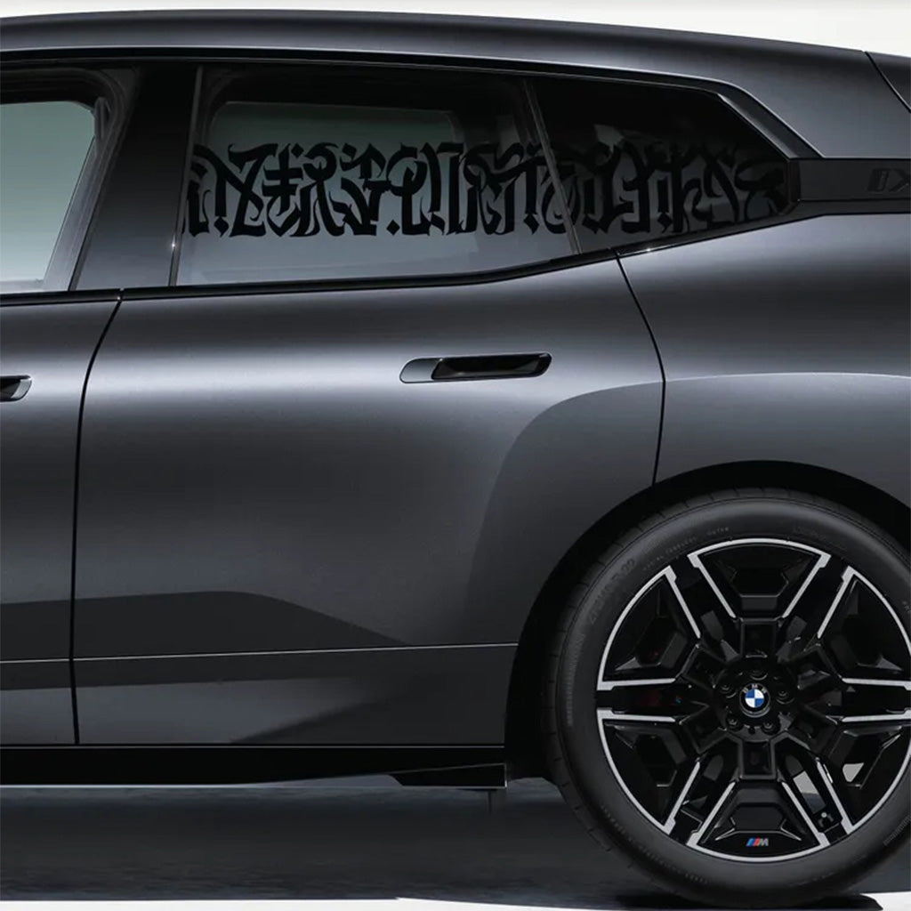 Gotische voorruitsticker