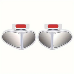 Biflect – Set aus Spiegeln zur Überwachung des toten Winkels, 360° drehbar und mit vergrößerter Sicht (2 Stück)