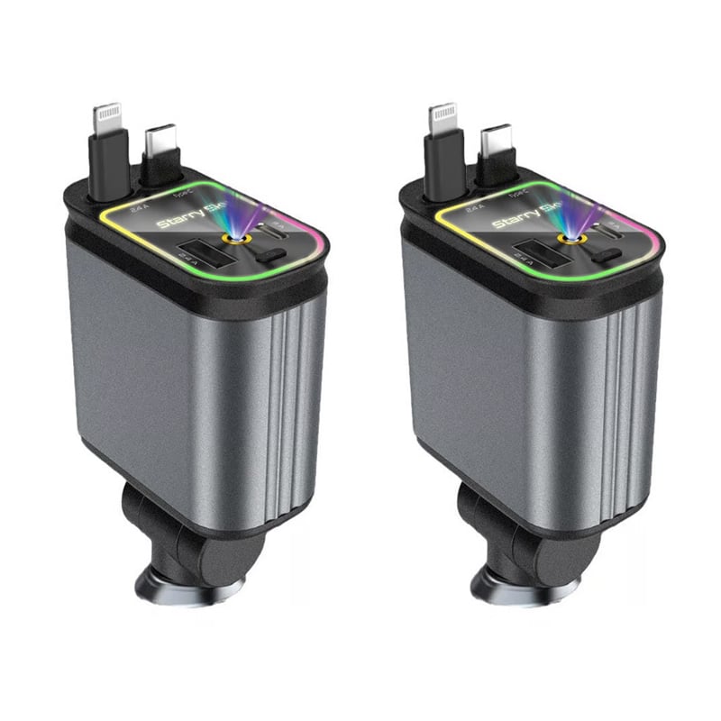 Autolader met ausziehbarem-kabel