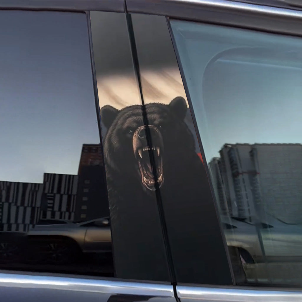 Autodeurstickers met berenmotief