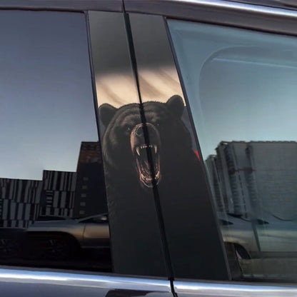 Autodeurstickers met berenmotief