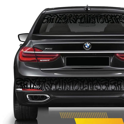 Gotische voorruitsticker