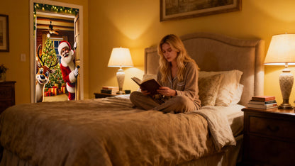 Türrahmenabdeckung mit Weihnachtsmannmotiv