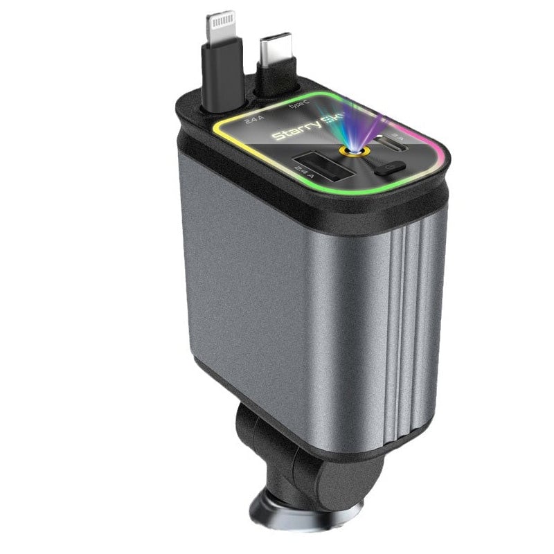 Autolader met ausziehbarem-kabel