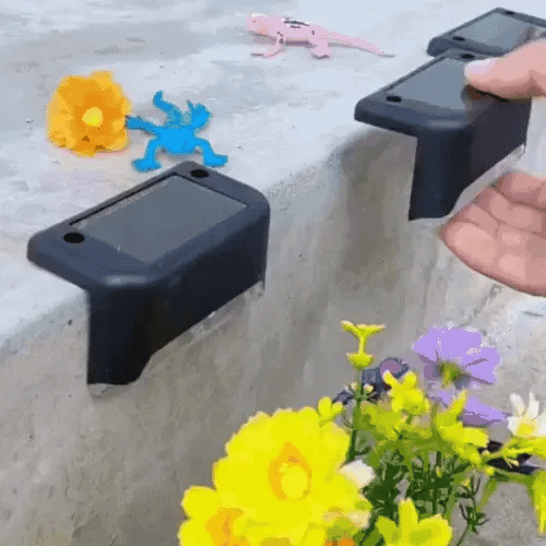 Solar-Klemmleuchten für den Außenbereich-4 Stücke