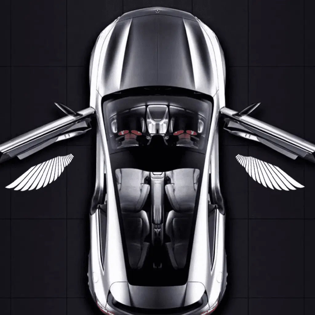 Autotürleuchten in Engelsflügelform (2 Stück)