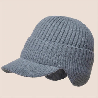 Outdoor Elastische Warme Ohrenschutz Gebreite Mütze