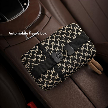 BunnyCharm Car Tissue Box - With Rabbit Plush Toy