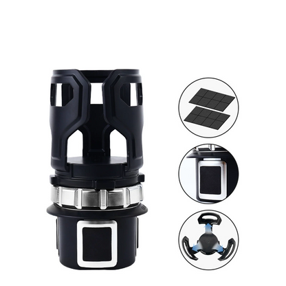 Uitschuifbare bekerhouder voor in de auto – installatie in één seconde